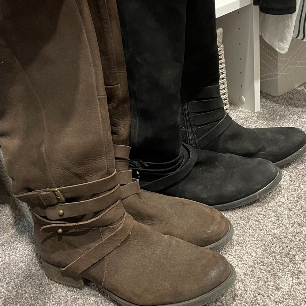 Steve Madden Genuine Leather Riding Boots